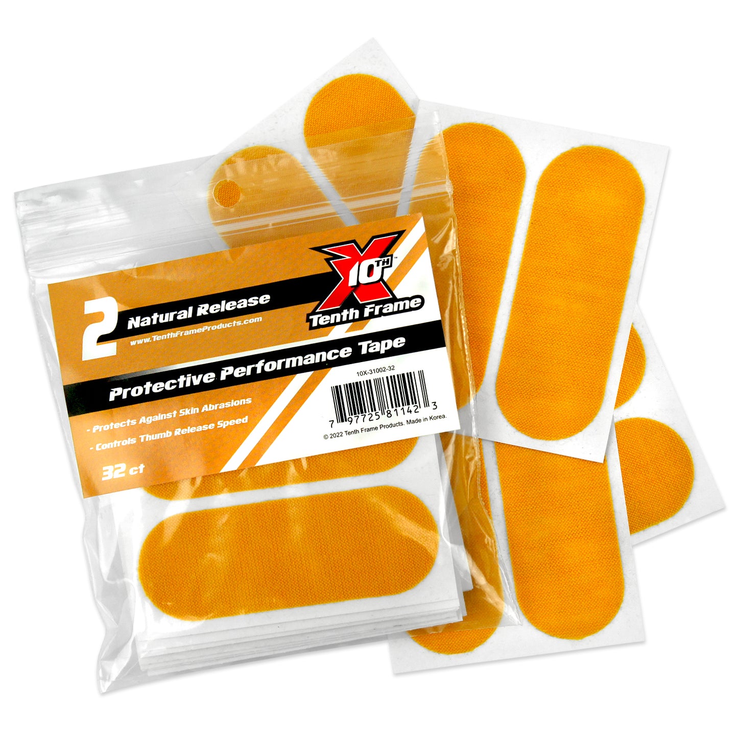 Tenth Frame Protective Performance Tape - #2 Natural Release (Goldenrod)