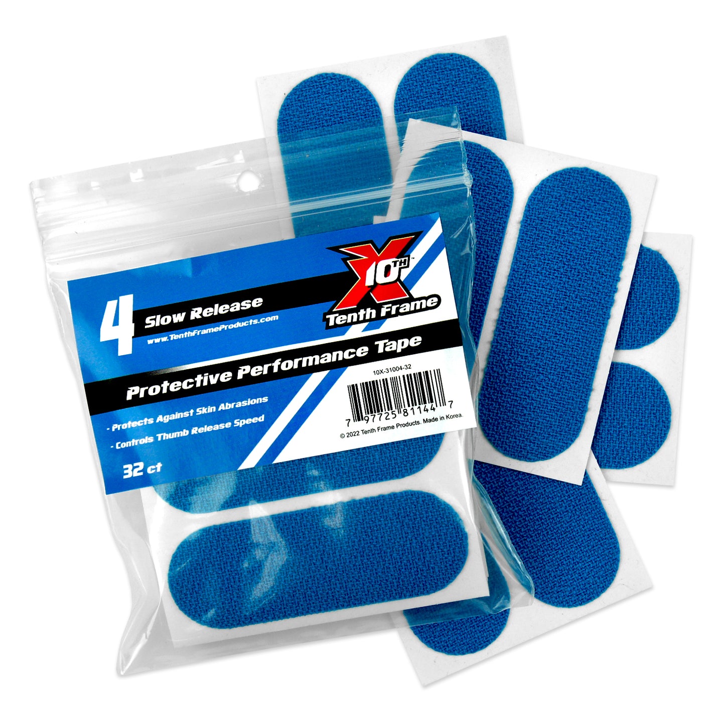 Tenth Frame Protective Performance Tape - #4 Slow Release (Blue)