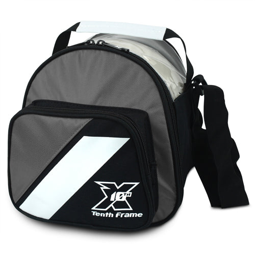 Tenth Frame Deluxe Add-On Bag - 1 Ball Add-On Bowling Bag (Grey)