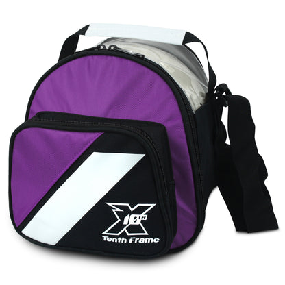 Tenth Frame Deluxe Add-On Bag - 1 Ball Add-On Bowling Bag (Purple)