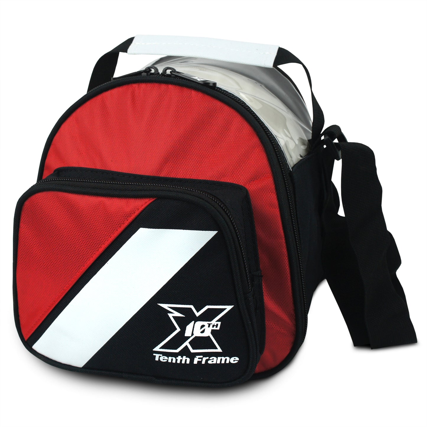 Tenth Frame Deluxe Add-On Bag - 1 Ball Add-On Bowling Bag (Red)