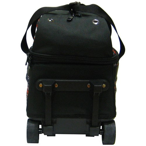 Tenth Frame Basic 2 Ball Roller Bowling Bag - Retired (Black - Back)
