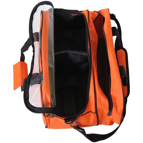 Tenth Frame Boost Double Tote Plus Bowling Bag - Retired (Neon Orange - Ball Compartment)