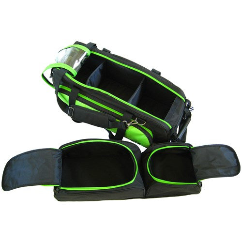 Tenth Frame Glide Triple Tote Roller Bowling Bag with Shoe Pouch - Retired (Lime Green - Ball and Shoe Compartments)
