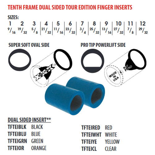 Tenth Frame Tour Edition Bowling Finger Inserts (Retired)
