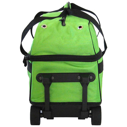 Tenth Frame Basic 2 Ball Roller Bowling Bag - Retired (Lime Green - Back)